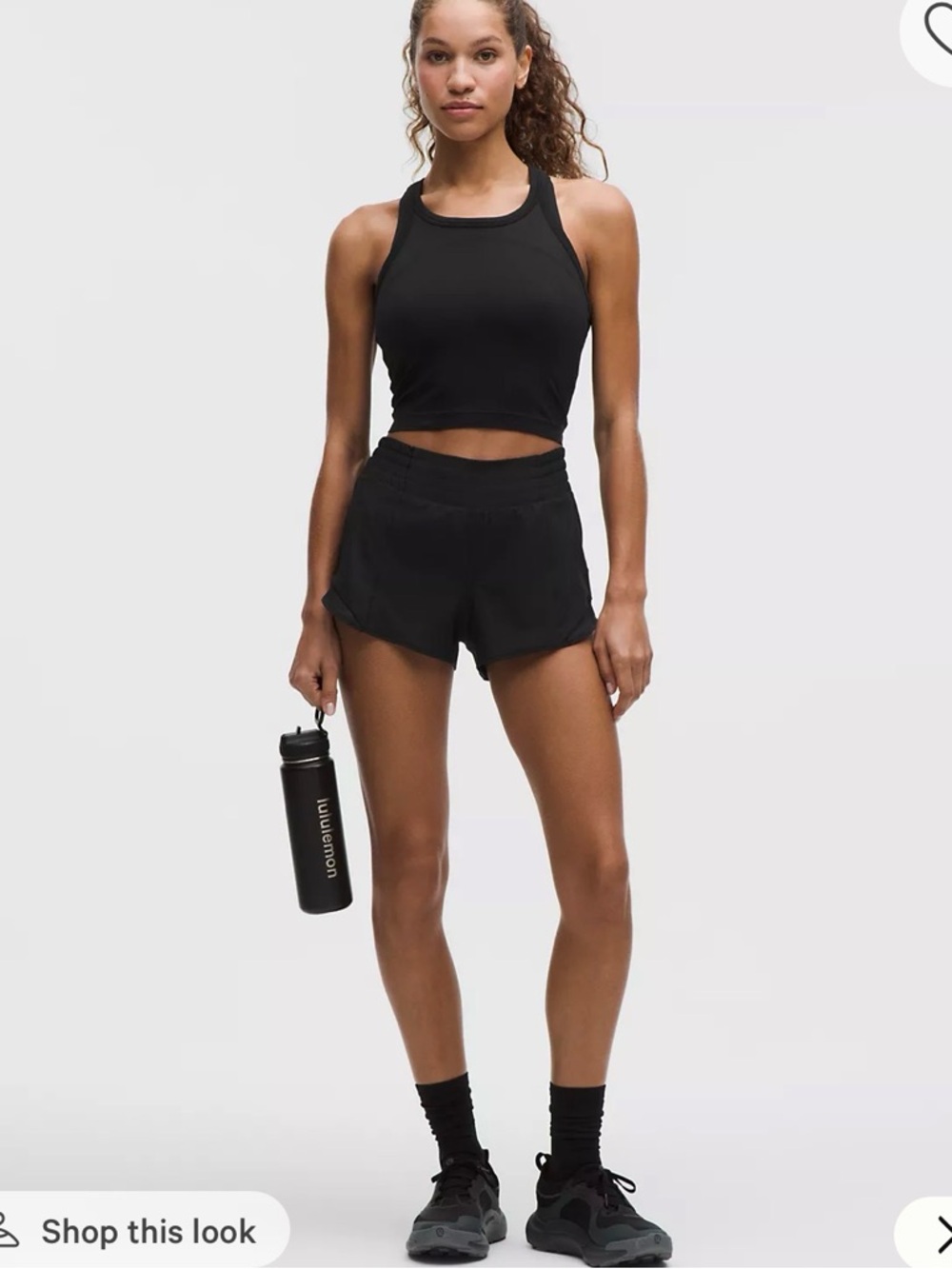 lululemon athletica Black Women's Athletic Running Shorts